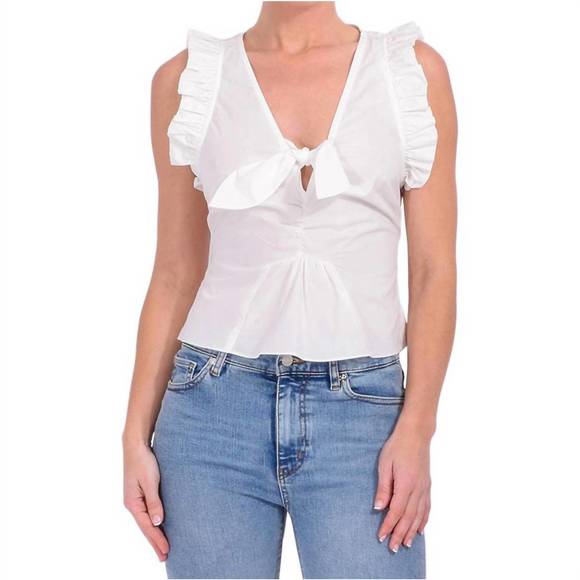NEW KIKA VARGAS pippa top in white